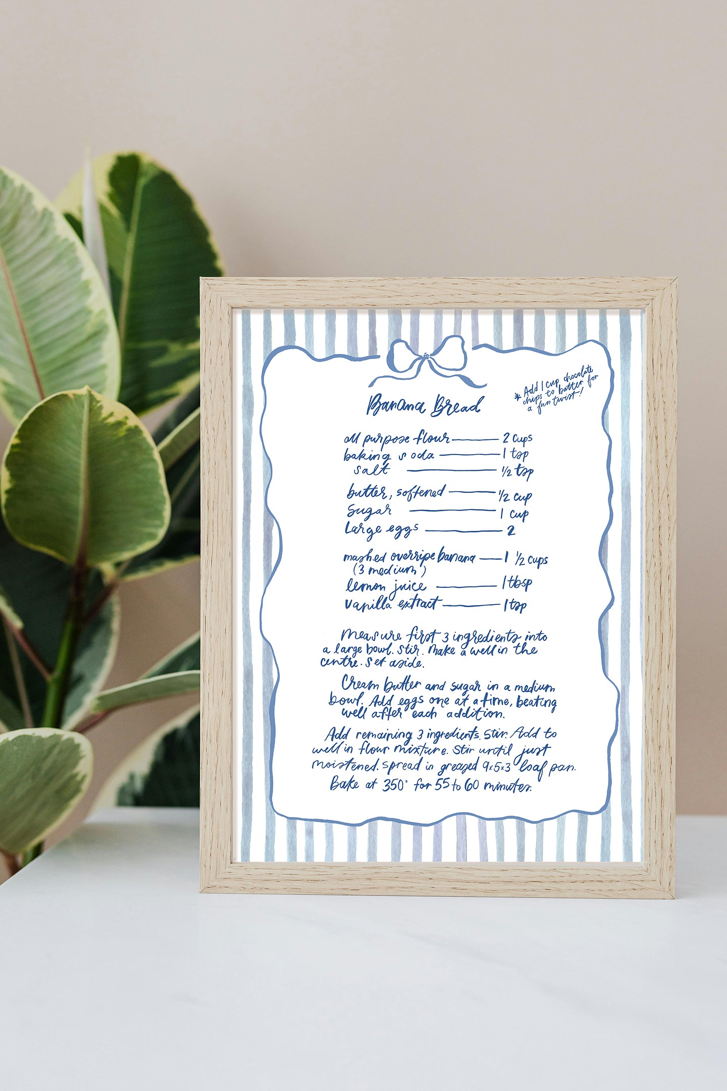 Banana Bread recipe print