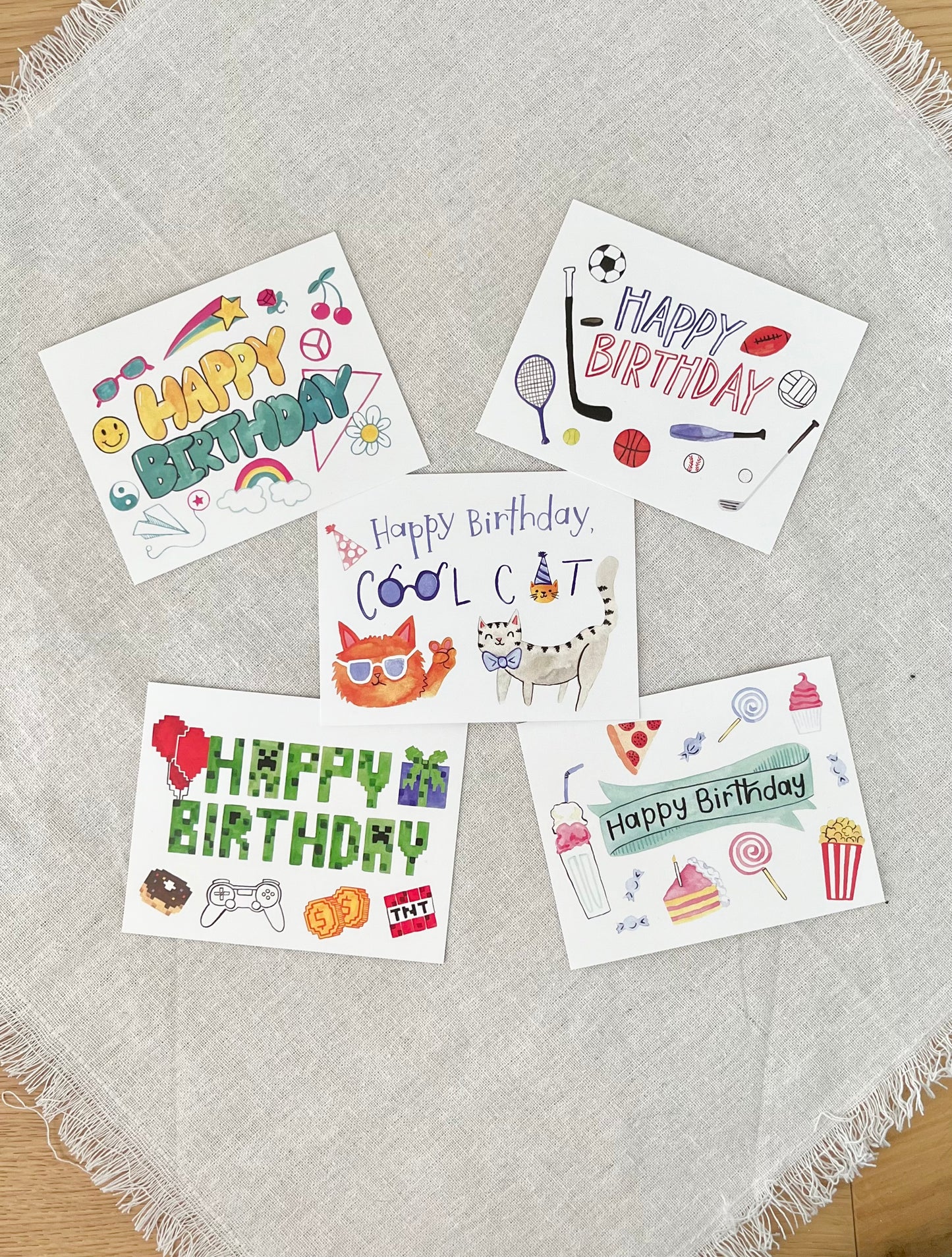 Large birthday tags