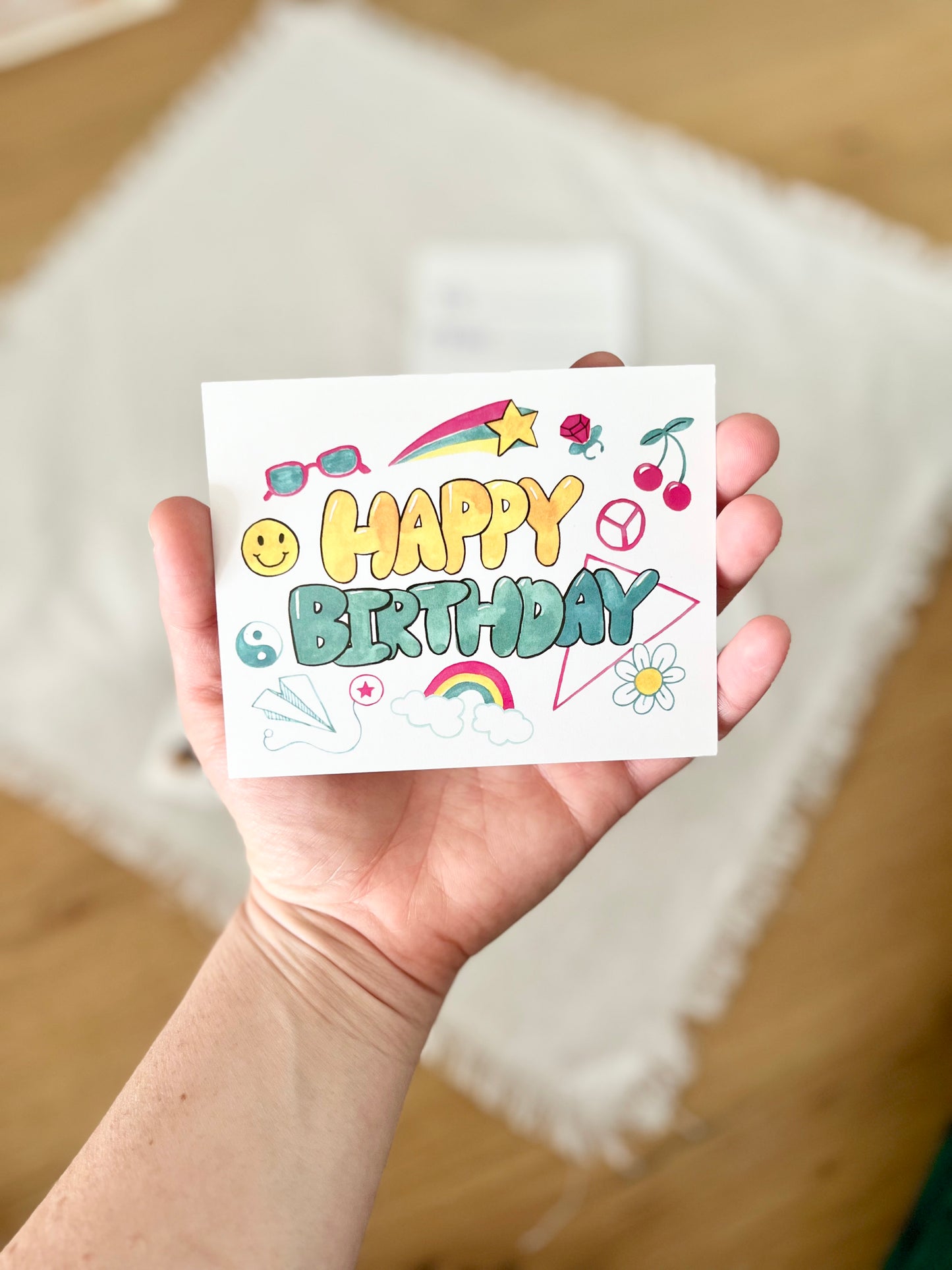 Large birthday tags