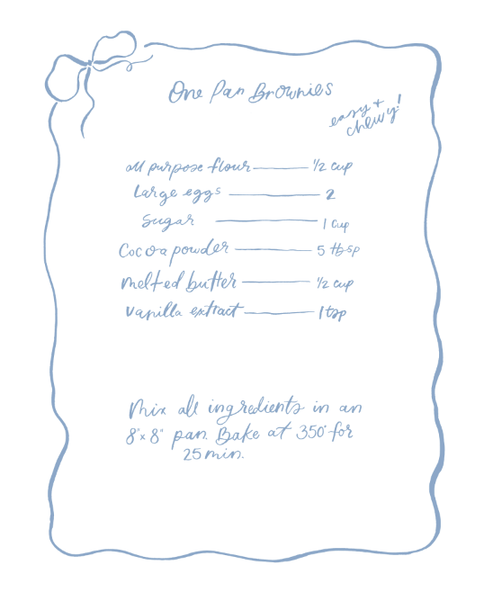 One pan brownie recipe