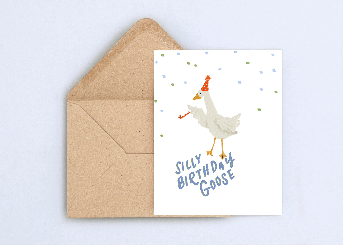 Silly birthday goose