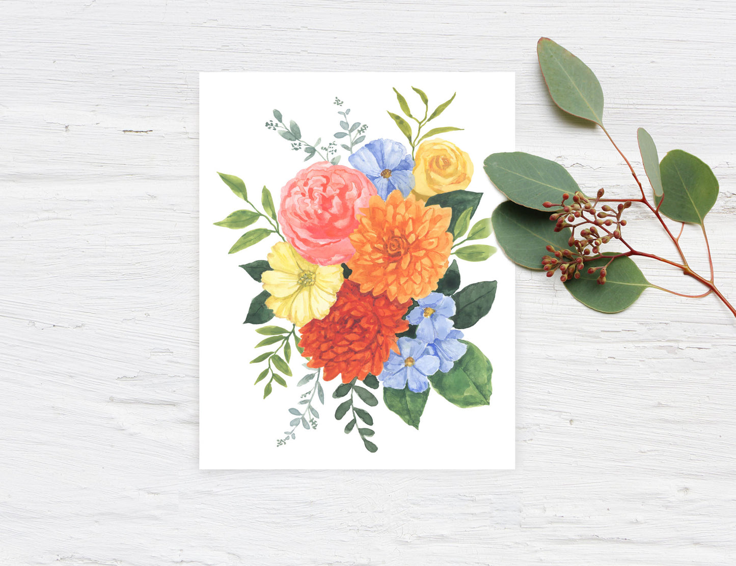 Bright floral (5x7)