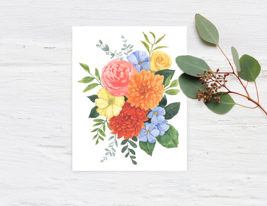 Bright floral (5x7)
