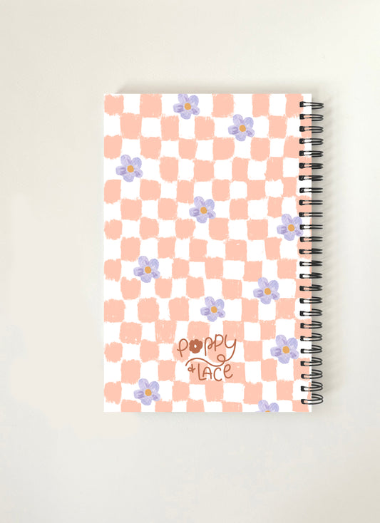 Checkered notebook