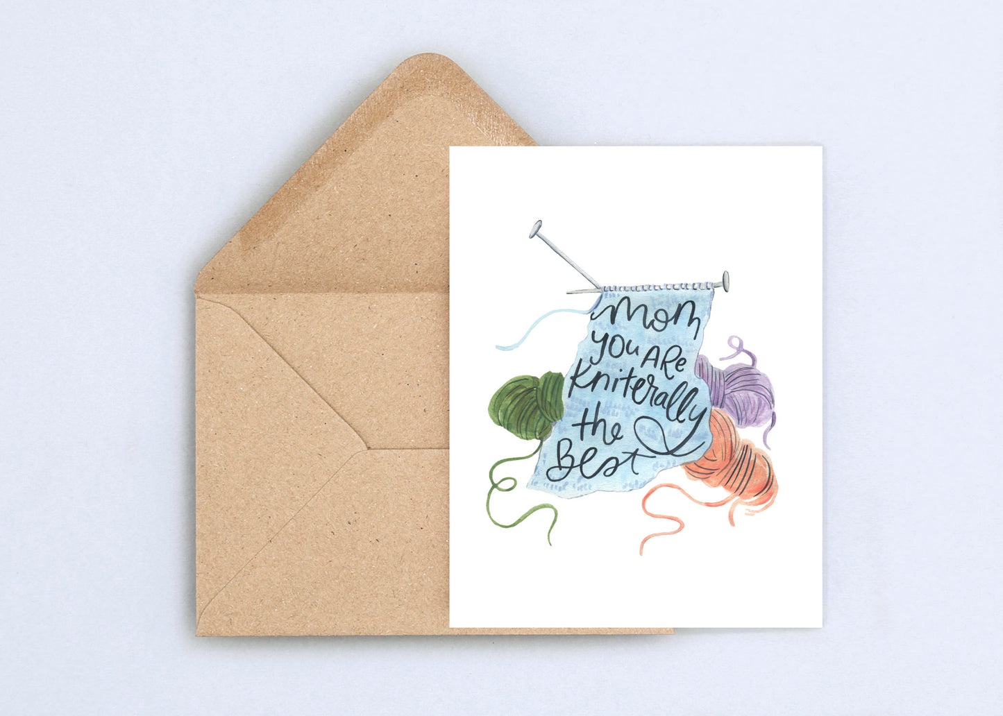 Brown floral Mother's Day card