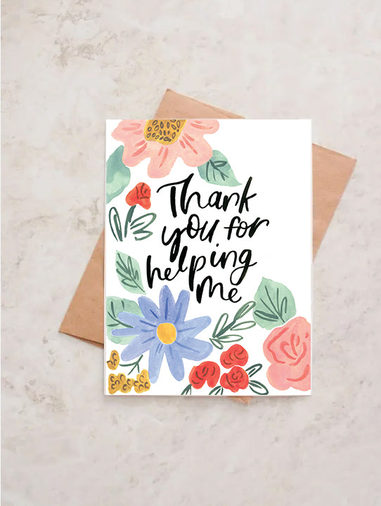 Thanks for helping me