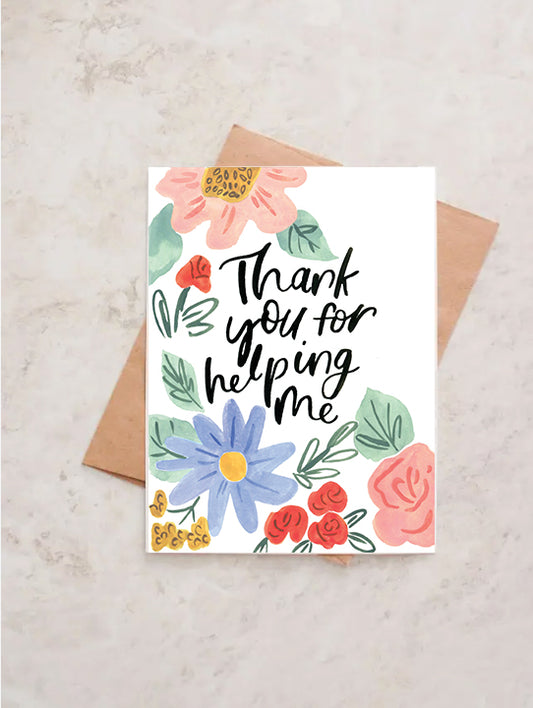 Thanks for helping me