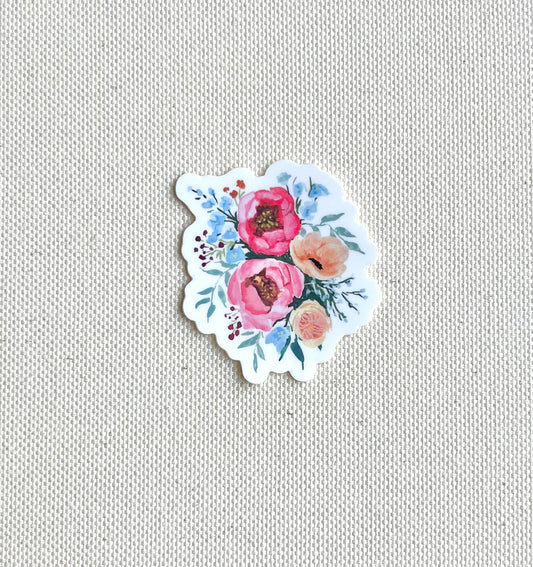 Floral sticker