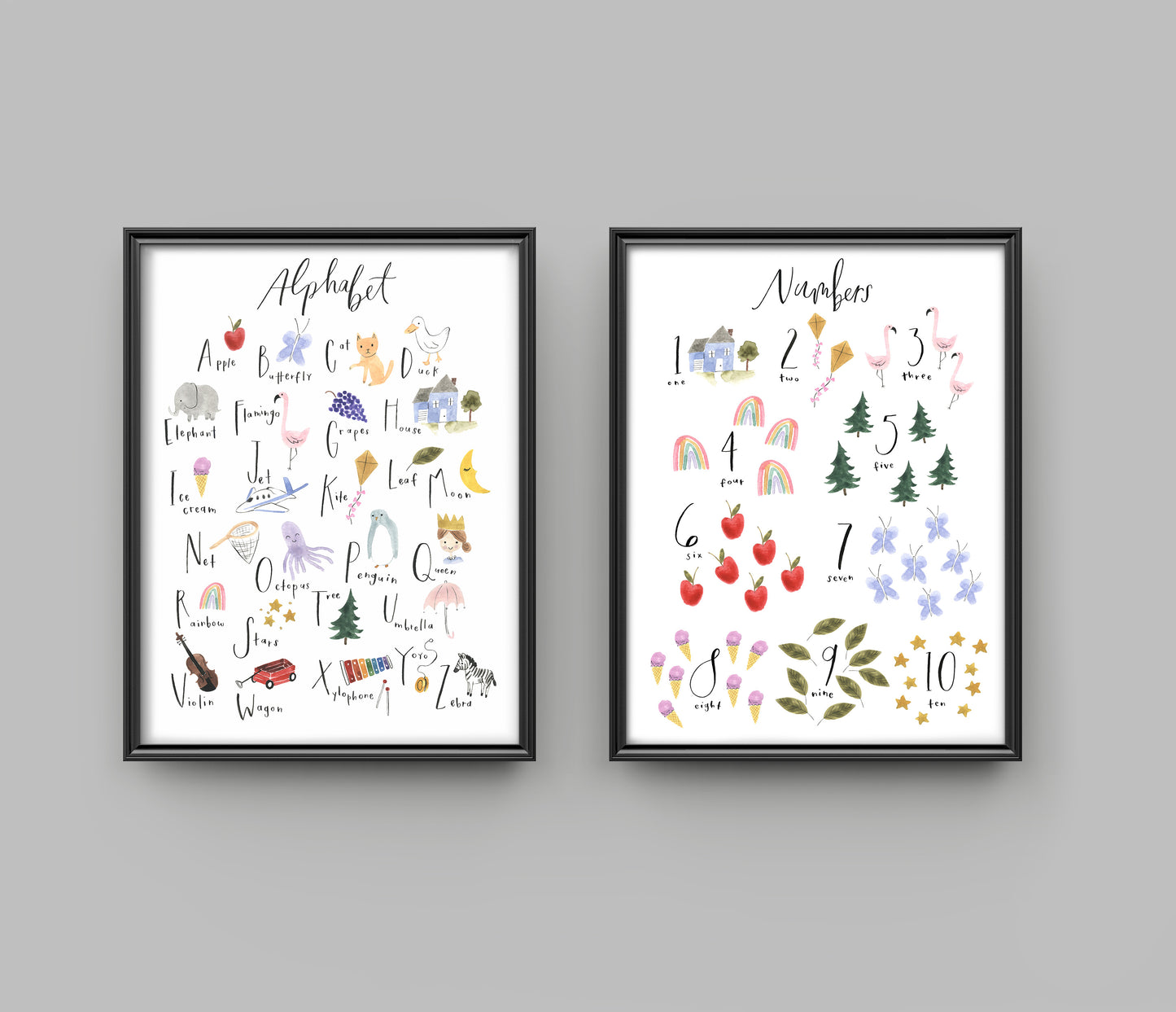 Numbers print - pearl photo paper