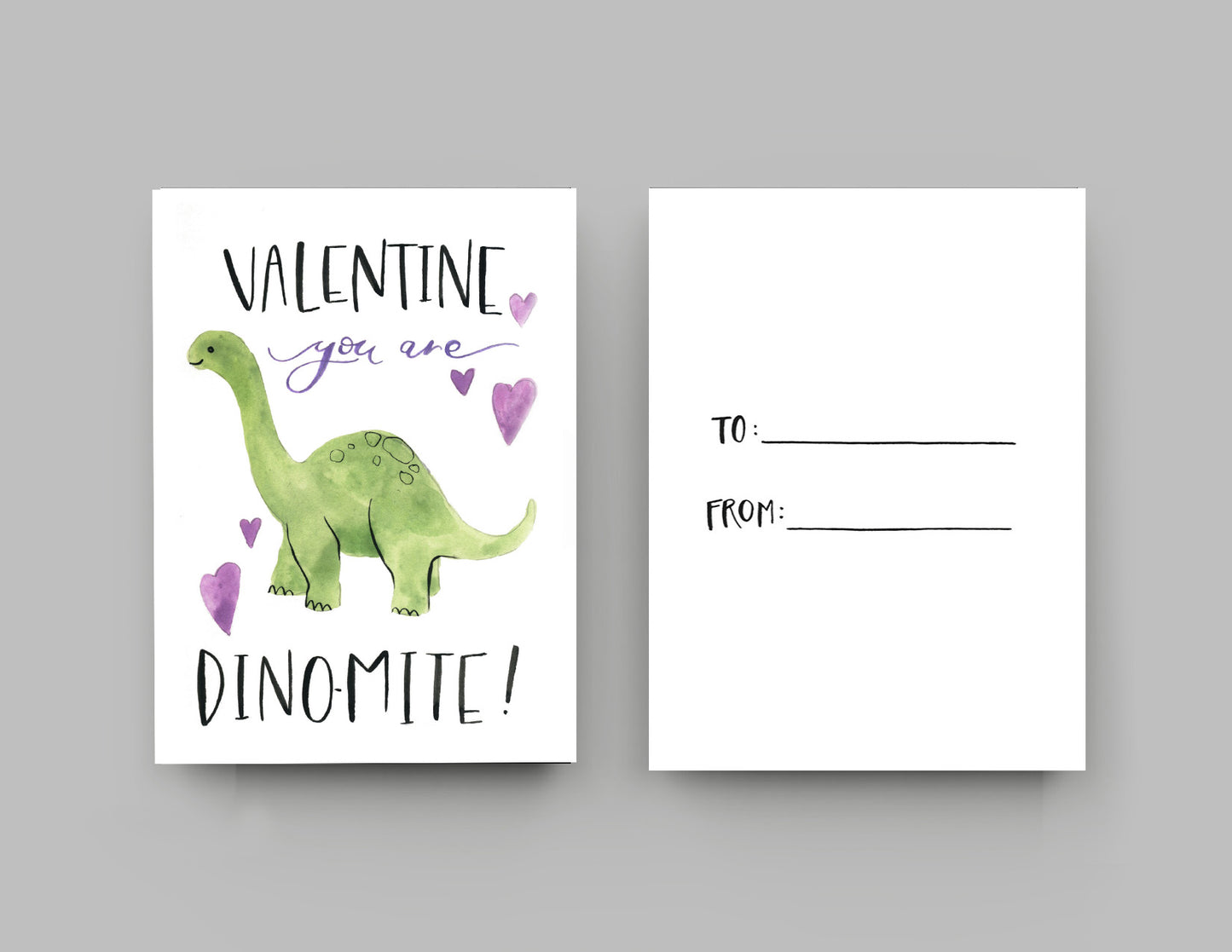 Green Dino Valentines