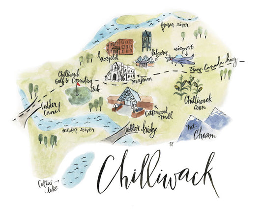 Chilliwack print on bamboo paper