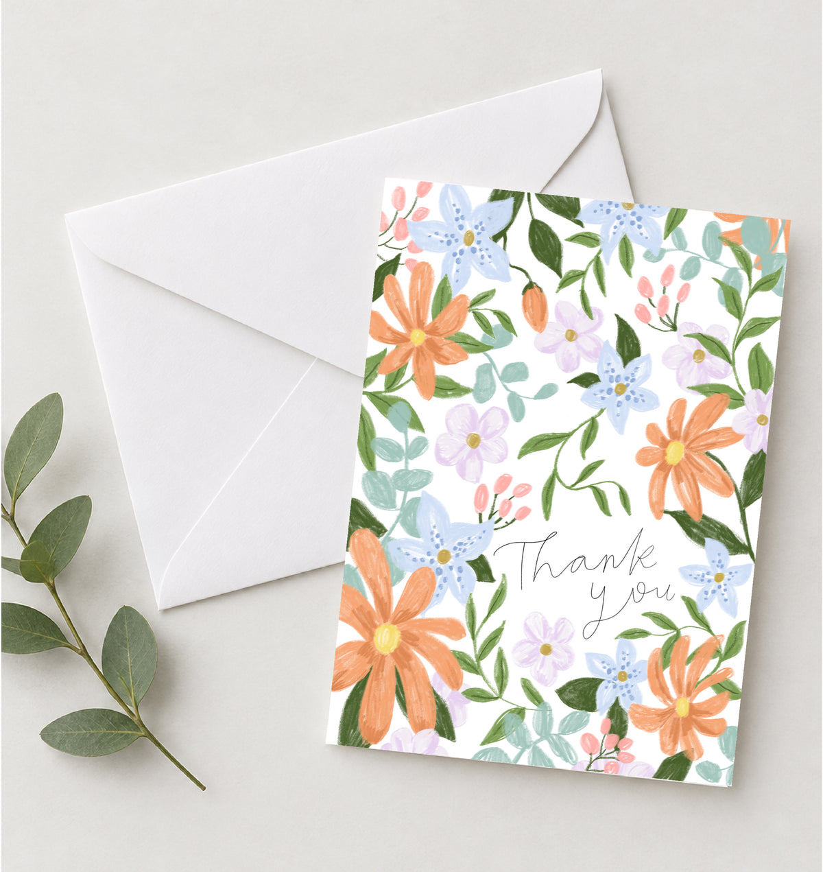 Floral thank you