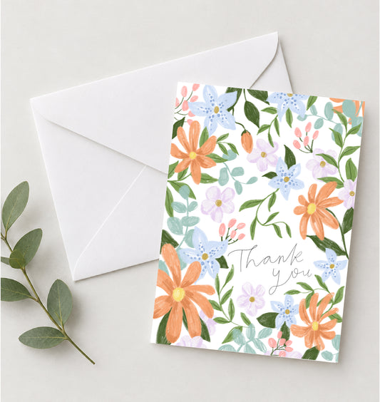 Floral thank you