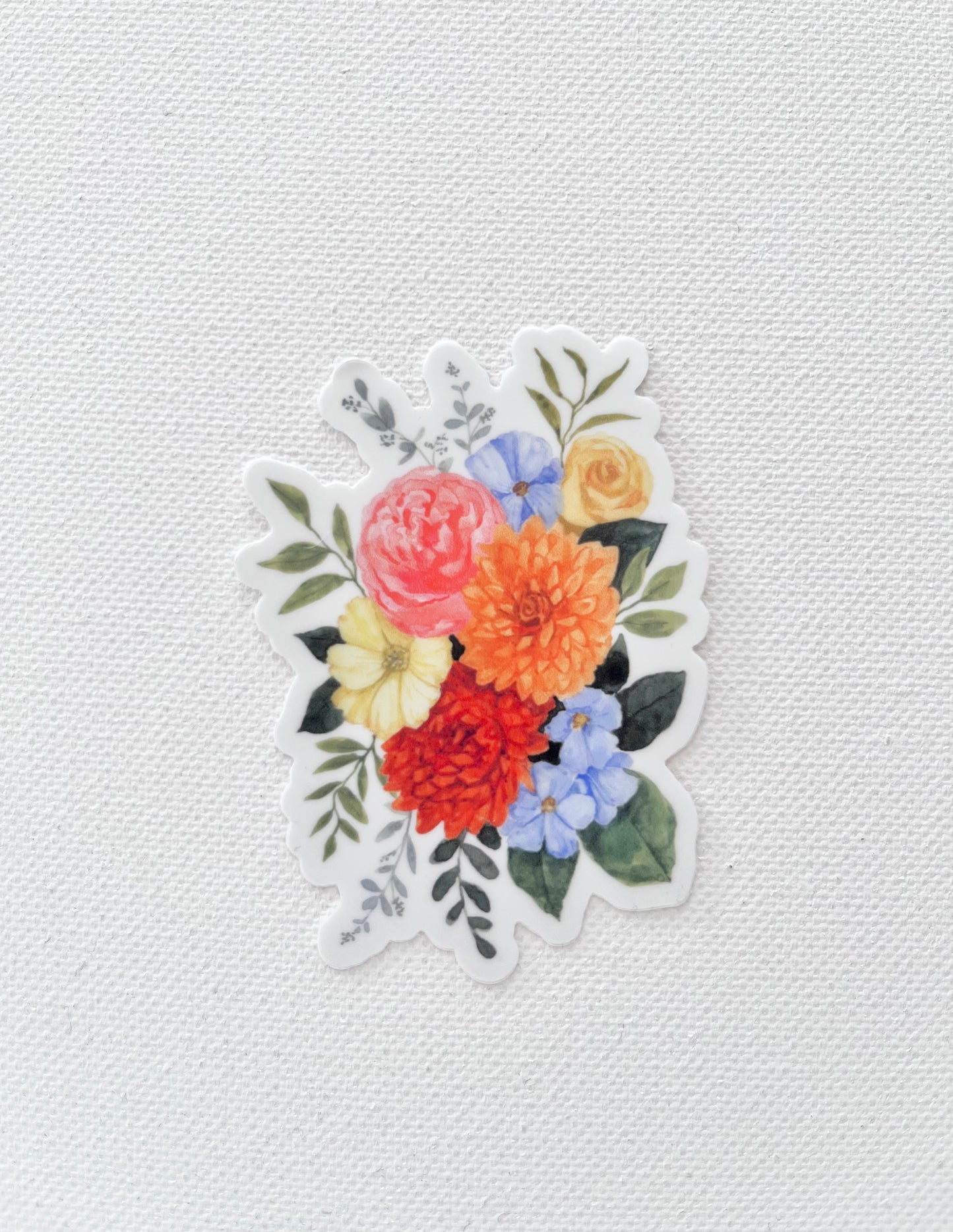 Bright floral sticker