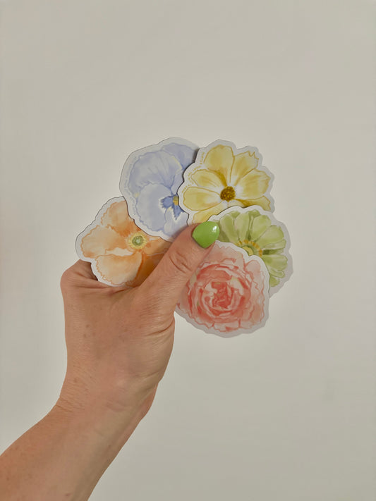 Floral magnet set