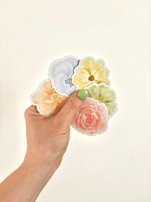 Floral magnet set