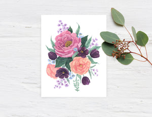 Purple bouquet (5x7)