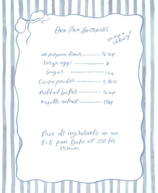 One pan brownie recipe