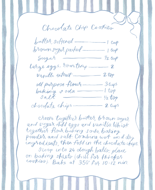 Chocolate chip recipe