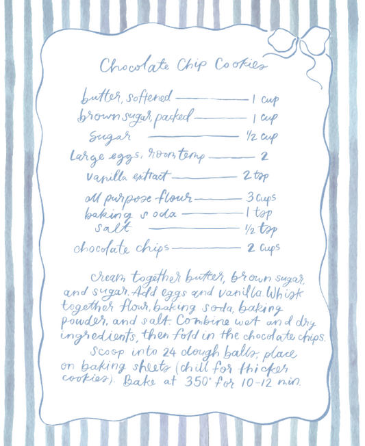 Chocolate chip recipe