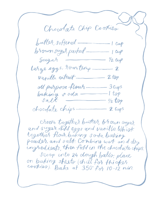 Chocolate chip recipe