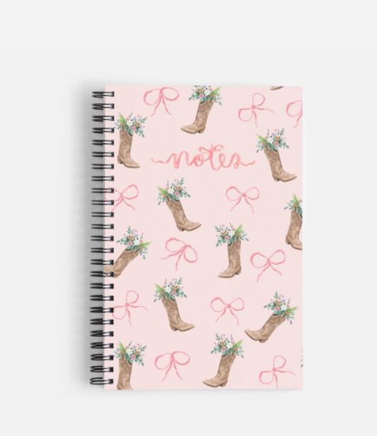 Boots and Bows notebook