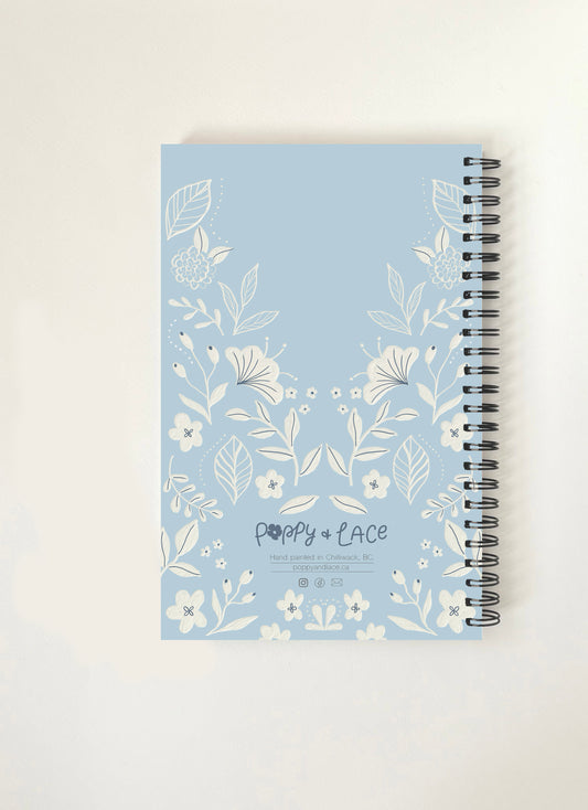Vintage blue notebook