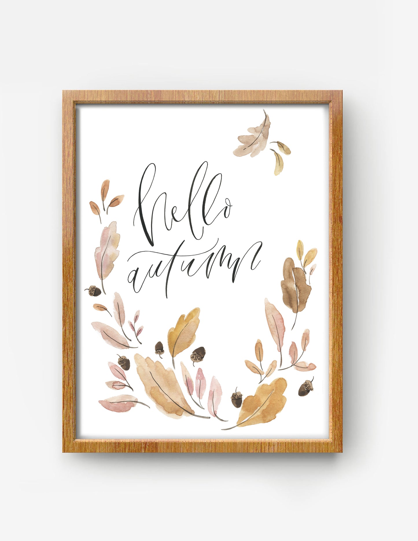 Hello Autumn print - pearl paper